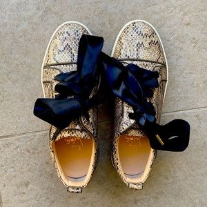 Christian Louboutin Sneakers, Snakeskin glitter.